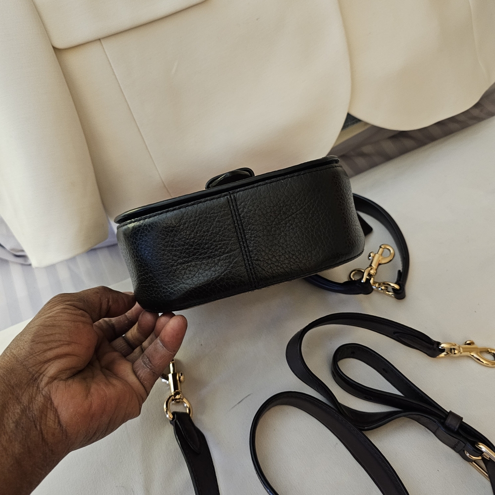 COACH Signature Canvas and Suede Saddle Bag in Brown/Rust - Picture 4 of 4
